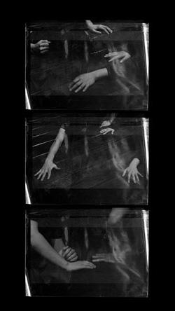 image noir et blanc avec des corps